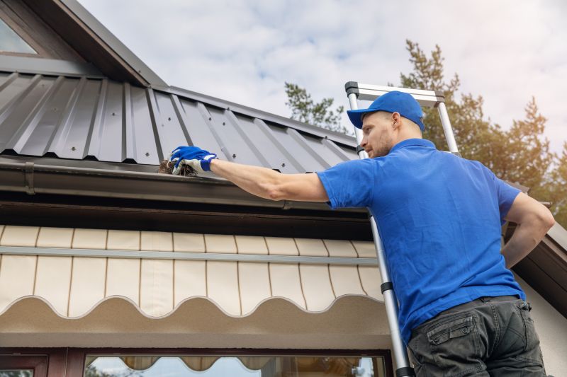 Rain Gutter Cover Installation detail
